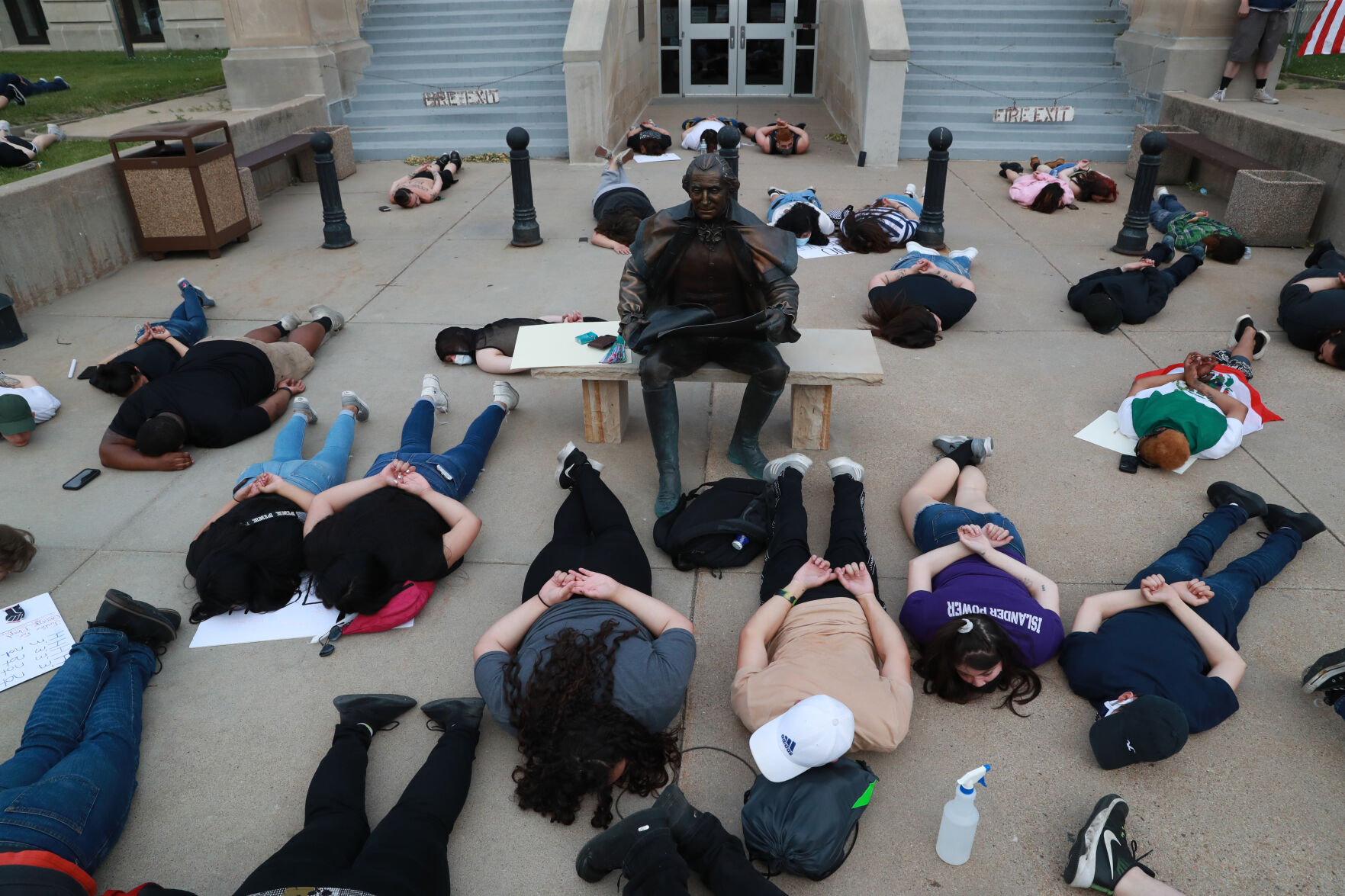 Tuesday night protests in Grand Island